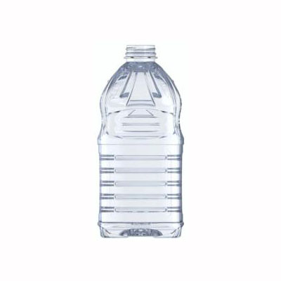 64OZ CLEAR PET HEAT SET POWER BLOCK RECTANGULAR HOT FILL COMPATIBLE WITH 43MM NECK DIAMETER