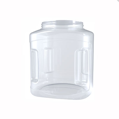 100OZ CLEAR PP DUAL GRIP ROUND HOT FILL COMPATIBLE WITH 110MM NECK DIAMETER