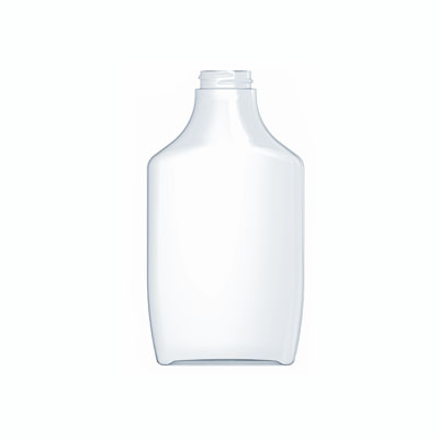 15OZ CLEAR PP SQUEEZE OVAL HOT FILL COMPATIBLE WITH 33MM NECK DIAMETER