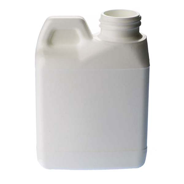  4OZ WHITE HDPE F-STYLE RECTANGULAR WITH 24-400 NECK FINISH