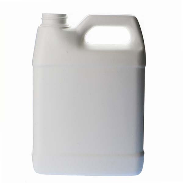 64OZ WHITE HDPE F-STYLE RECTANGULAR  WITH 38-400 NECK FINISH