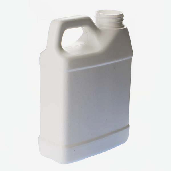 16OZ WHITE HDPE F-STYLE RECTANGULAR WITH 33-400 NECK FINISH-detail image
