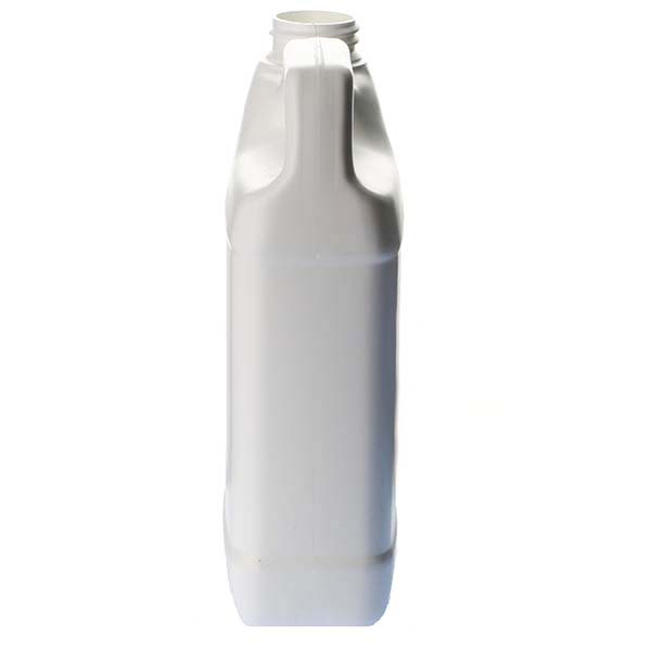 16OZ WHITE HDPE F-STYLE RECTANGULAR WITH 33-400 NECK FINISH-detail image
