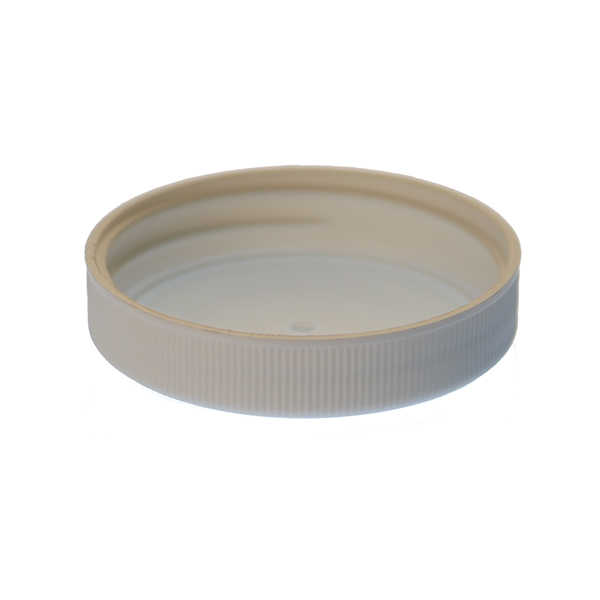 48-400 WHITE RIB SIDE / MATTE TOP PP SHALLOW SKIRTED CLOSURE-detail image