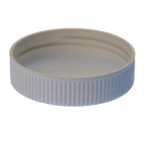 70MM WHITE RIB SIDE / MATTE TOP PP DEEP SKIRTED CLOSURE-detail image