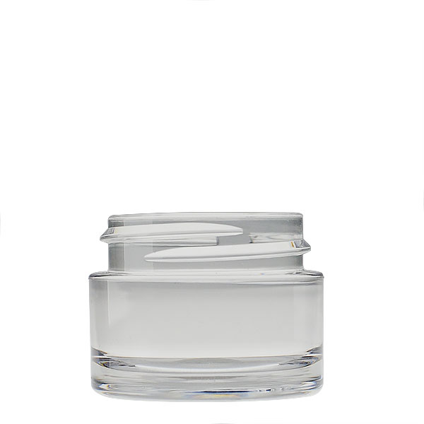 7ML CLEAR PETG HEAVY WALL ROUND JAR WITH 33-400 NECK FINISH