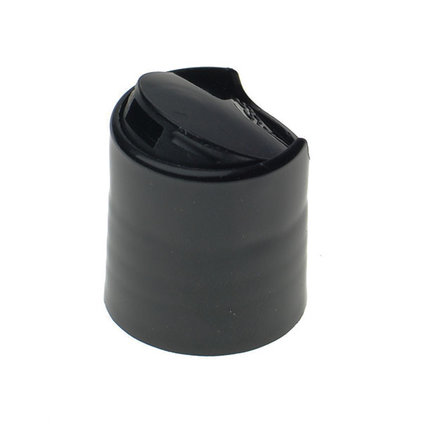 20- 410 BLACK SMOOTH SIDE SMOOTH TOP DISC TOP DISPENSING CAP - 0.270" X 0.110" ORIFICE-detail image