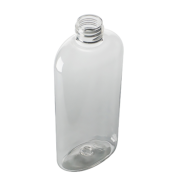 4OZ CLEAR COSMO OVAL PET PLASTIC BOTTLE - 20-410 NECK-detail image