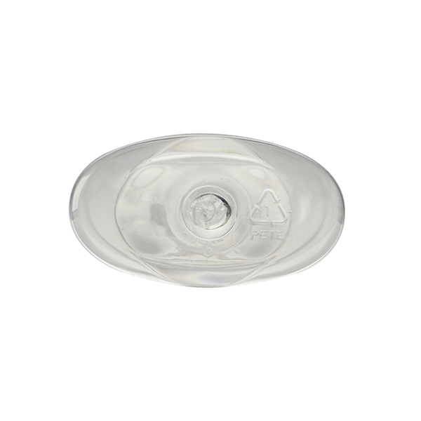 4OZ CLEAR COSMO OVAL PET PLASTIC BOTTLE - 20-410 NECK-detail image