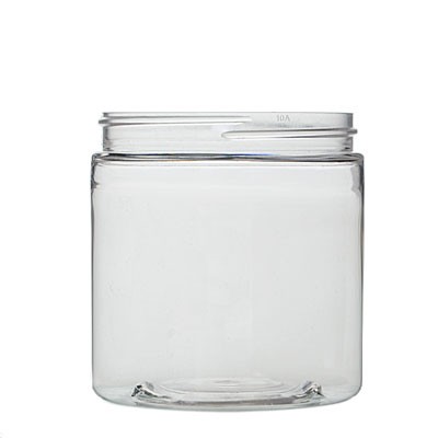 8OZ CLEAR PET WIDE MOUTH JAR - 70-400 NECK