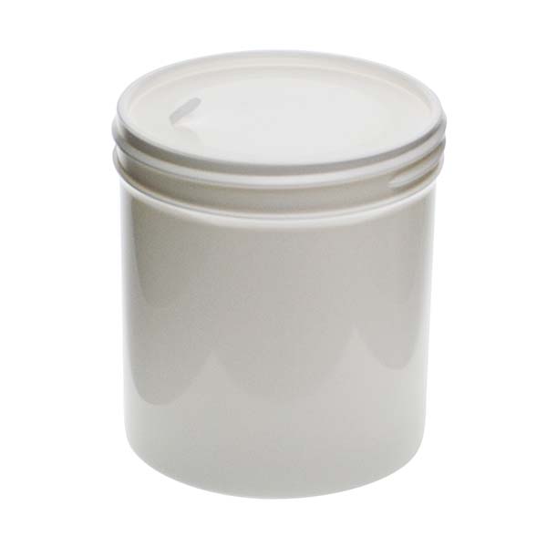 16OZ WHITE PP SINGLE WALL ROUND BASE WITH 89MM NECK DIAMETER-detail image