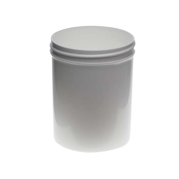 4OZ WHITE PP SINGLE WALL JAR ROUND BASE WITH 58MM NECK DIAMETER-detail image