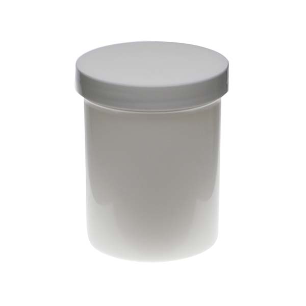 4OZ WHITE PP SINGLE WALL JAR ROUND BASE WITH 58MM NECK DIAMETER-detail image
