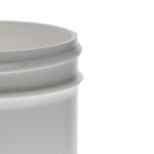 4OZ WHITE PP SINGLE WALL JAR ROUND BASE WITH 58MM NECK DIAMETER-detail image