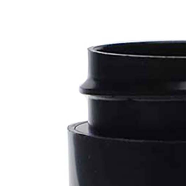 0.25OZ BLACK PP STRAIGHT BASE DOUBLE WALL JAR ROUND - 33-400 NECK-detail image