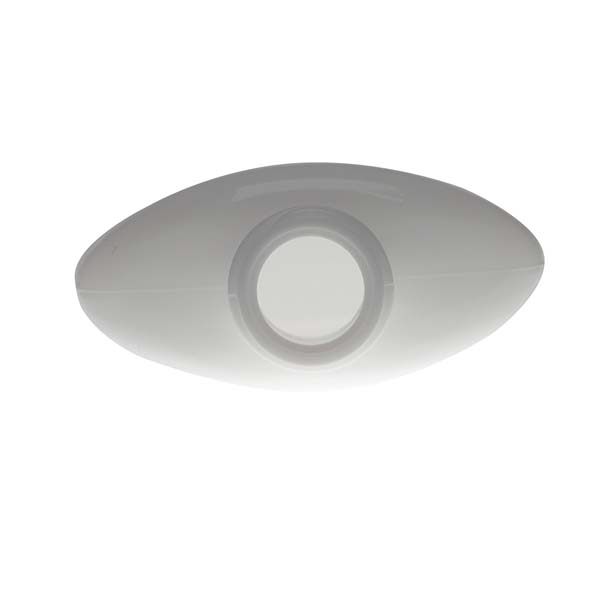 2OZ WHITE OVAL PLASTIC LDPE WITH 18-410 NECK FINISH-detail image