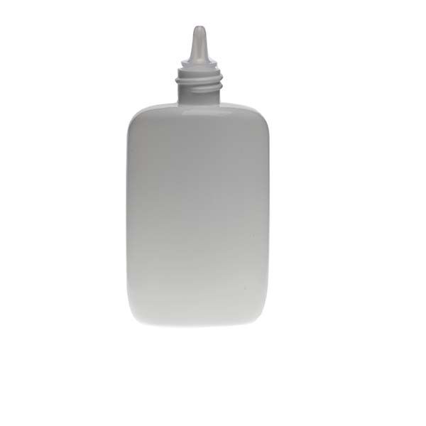 2OZ WHITE OVAL PLASTIC LDPE WITH 18-410 NECK FINISH-detail image