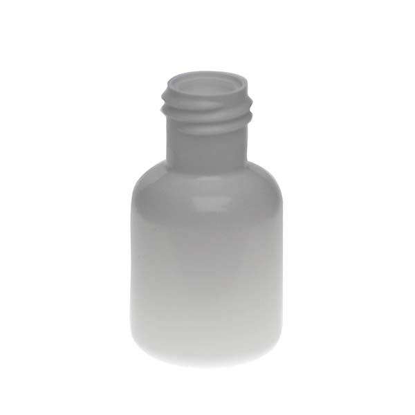 10CC WHITE BOSTON ROUND PLASTIC LDPE WITH 15-415 NECK FINISH-detail image