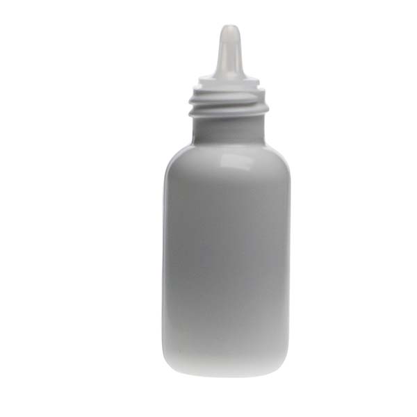 1OZ WHITE ROUND LDPE WITH 20-410 NECK FINISH-detail image