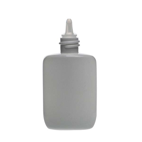.25OZ WHITE OVAL LDPE WITH 18-410 NECK FINISH-detail image