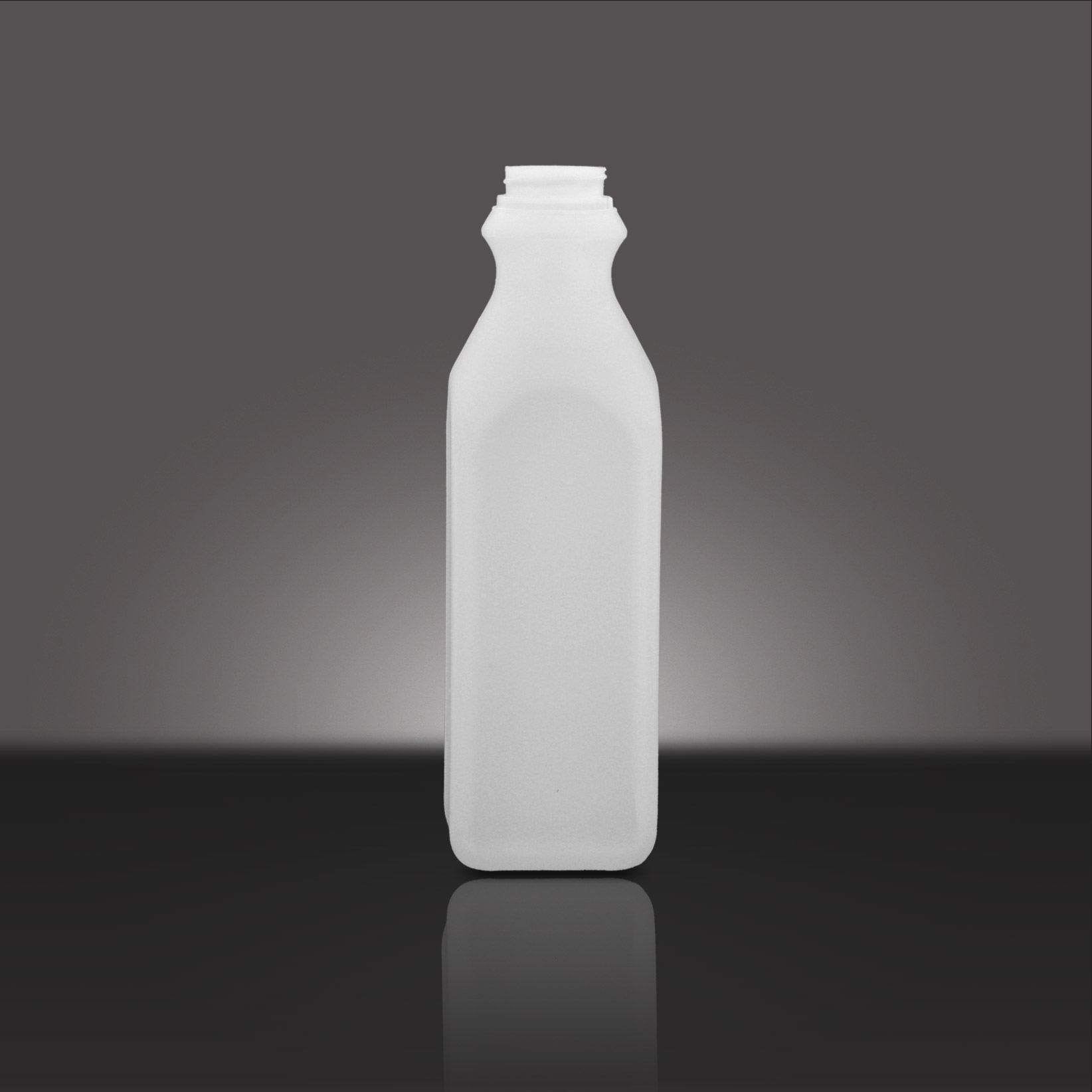 1 L NATURAL HDPE SQUARE WITH  38 - 400 Nepco NECK FINISH