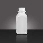 355 ML NATURAL HDPE SQUARE WITH  38 - PANO TE NECK FINISH