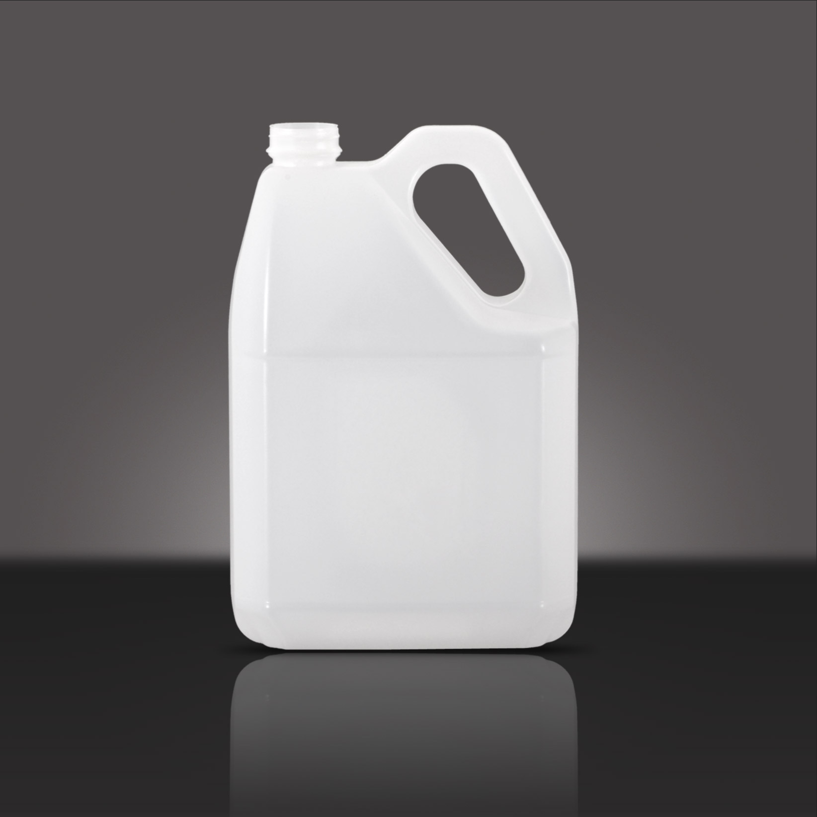 3 L NATURAL HDPE HANDLE OIL  OBLONG WITH  38 -  TE Pano  NECK FINISH