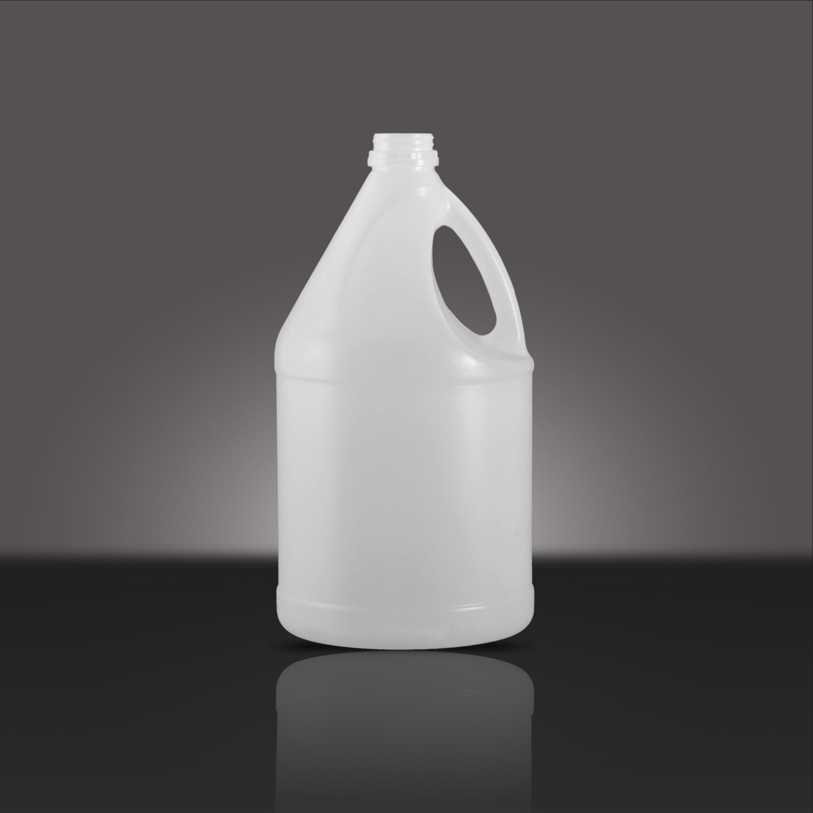 1 GAL NATURAL HDPE BELL ROUND HANDLE TAMPER EVIDENT  WITH  38 - TE Pano  NECK FINISH