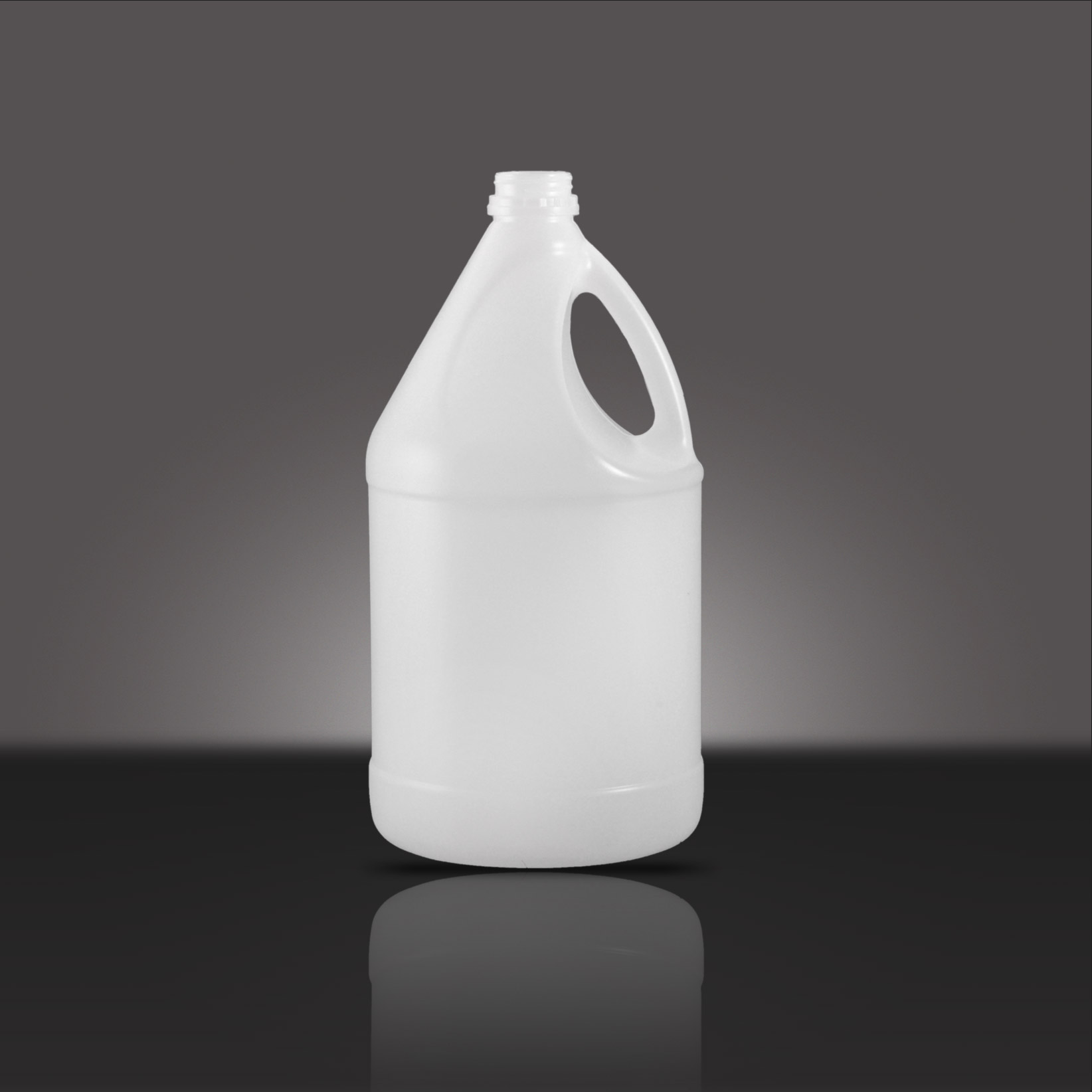 4 L NATURAL HDPE BELL ROUND HANDLE TAMPER EVIDENT  WITH  38 - TE Pano  NECK FINISH