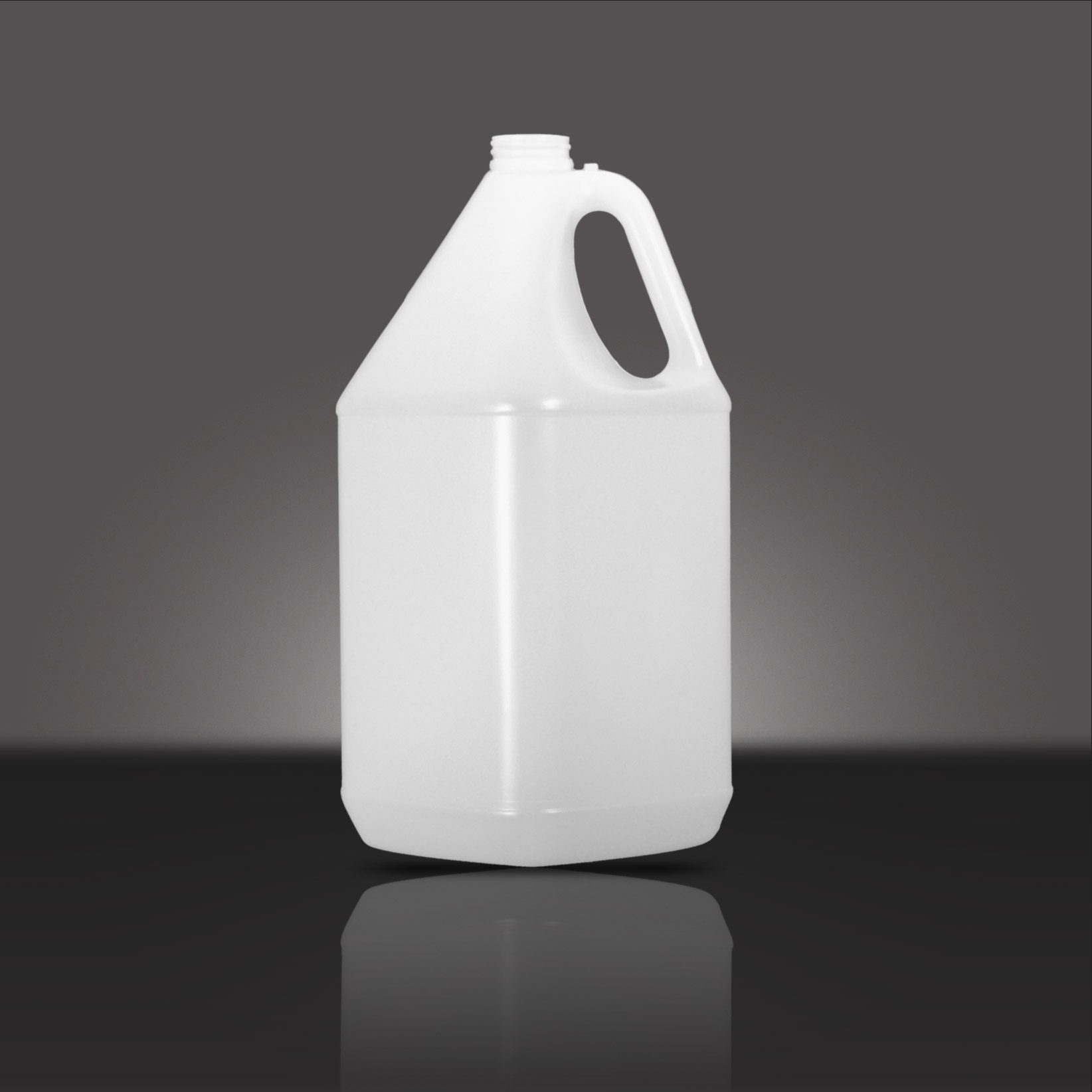 5 L NATURAL HDPE REG HANDLE SQUARE WITH  38 - 400SP NECK FINISH