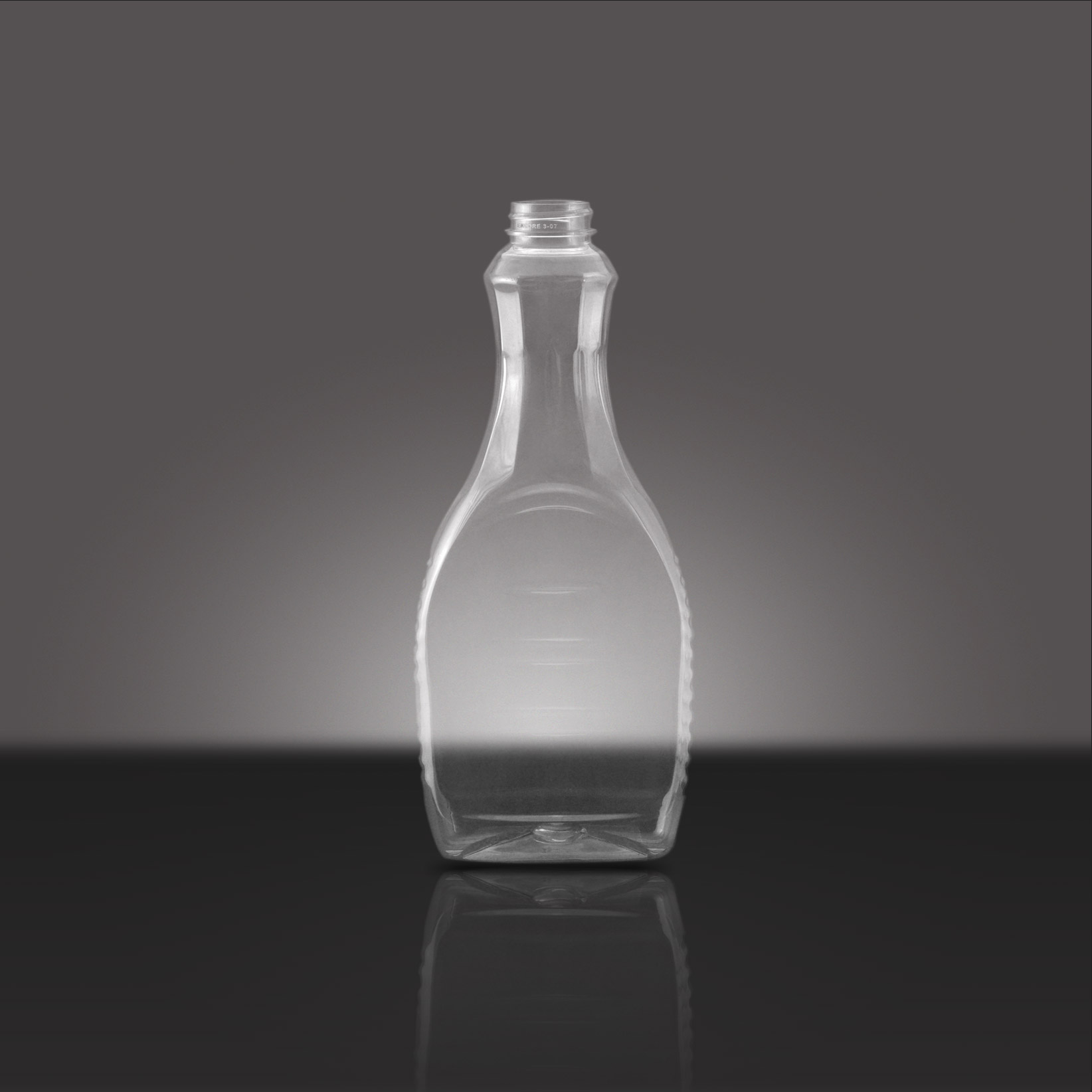 24 OZ CLEAR PET OVAL WITH  33 - 400SP NECK FINISH