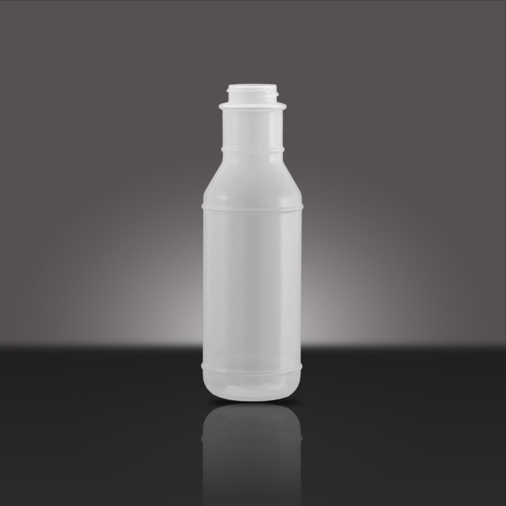 375 ML NATURAL HDPE ROUND WITH  33 - 400SP  NECK FINISH