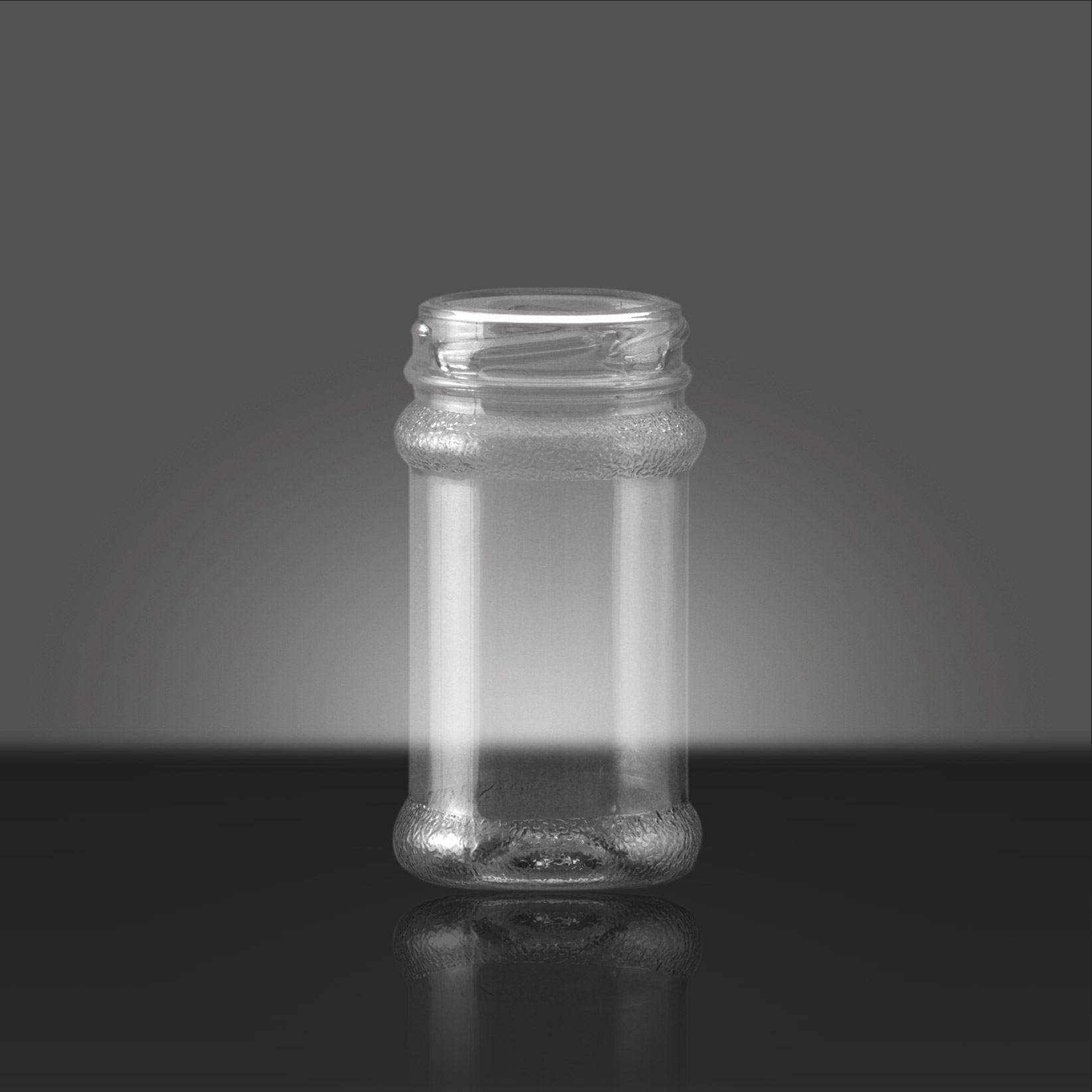 125 ML CLEAR PET JAR ROUND WITH  48 - Twist Off Neck  NECK FINISH