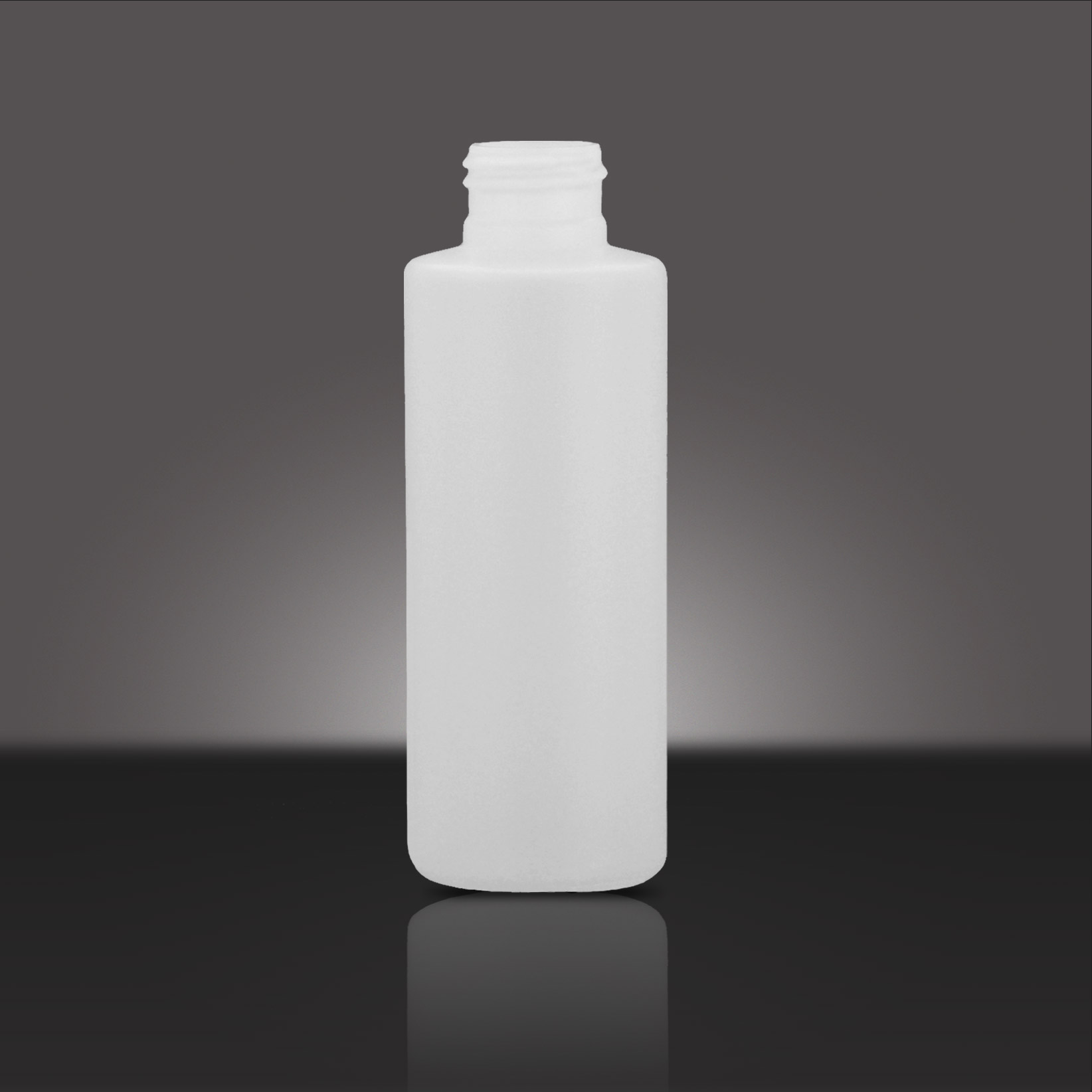 120 ML NATURAL HDPE ROUND WITH  24 - 410 NECK FINISH