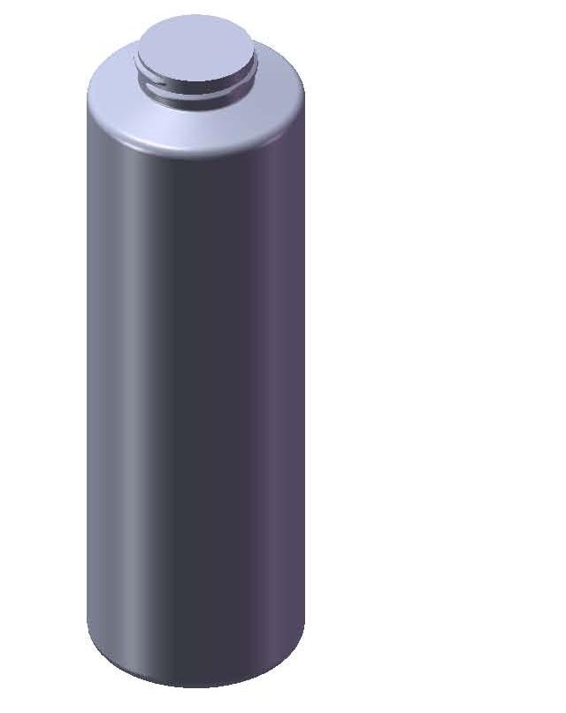 600 ML NATURAL HDPE ROUND WITH  38 - 400SP NECK FINISH