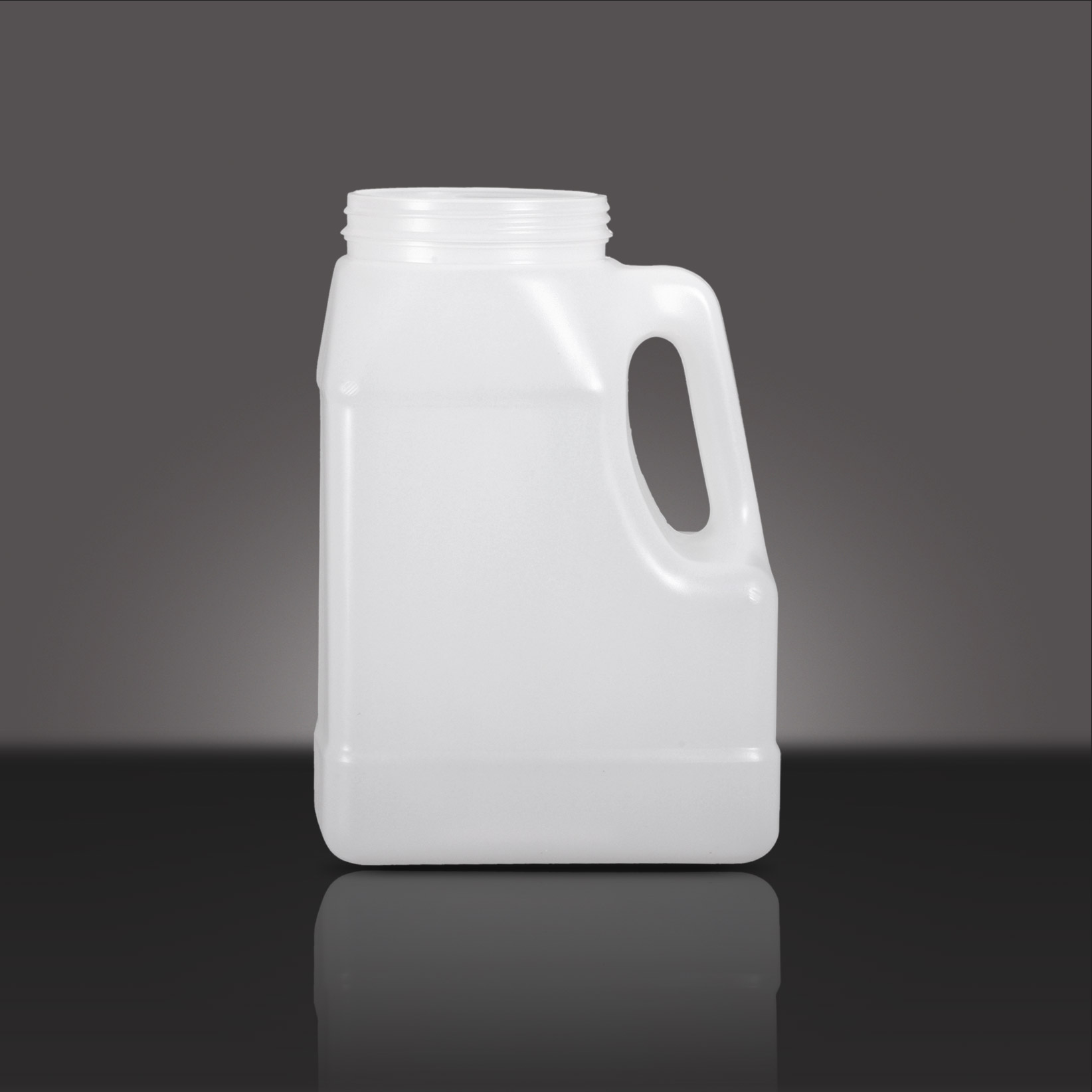4L NATURAL HDPE SHAKE HANDLE OBLONG WITH 110-TE PANO NECK FINISH