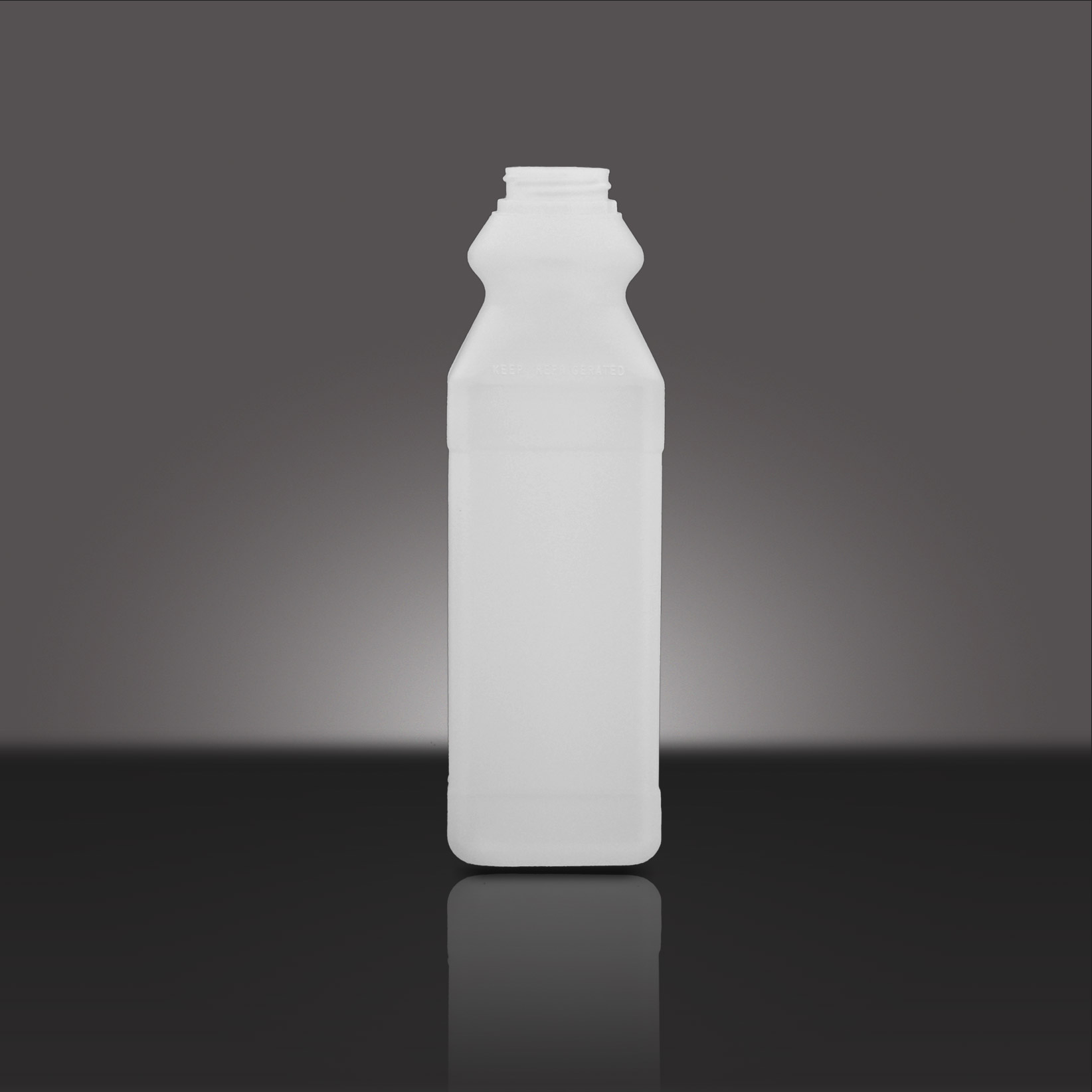 1 L NATURAL HDPE SQUARE WITH  38 - Nepco NECK FINISH