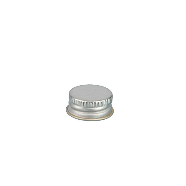 20-400 SILVER THREADS AND KNURLED EDGE TIN PLATE METAL SCREW CAP - NO LINER