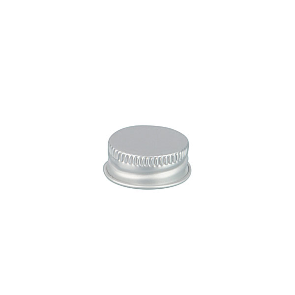 22-400 SILVER THREADS AND KNURLED EDGE TIN PLATE METAL SCREW CAP - PLASTISOL LINER
