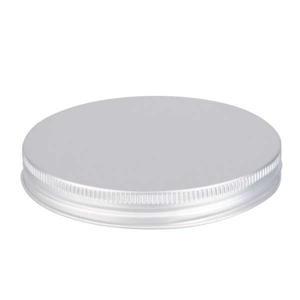 100-400 SILVER THREADS AND KNURLED EDGE TIN PLATE METAL SCREW CAP - PULP AND POLY LINER