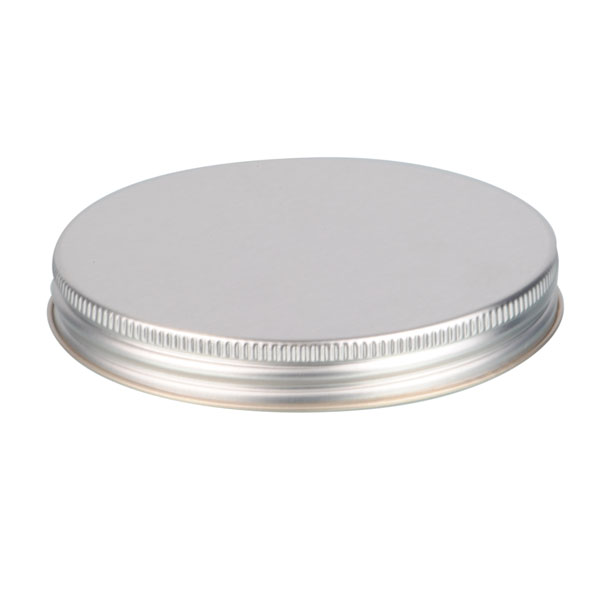 100-400 SILVER THREADS AND KNURLED EDGE TIN PLATE METAL SCREW CAP - PULP AND VINYL LINER