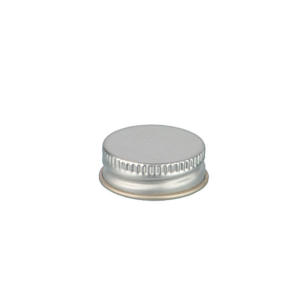 28-400 SILVER THREADS AND KNURLED EDGE TIN PLATE METAL SCREW CAP - NO LINER