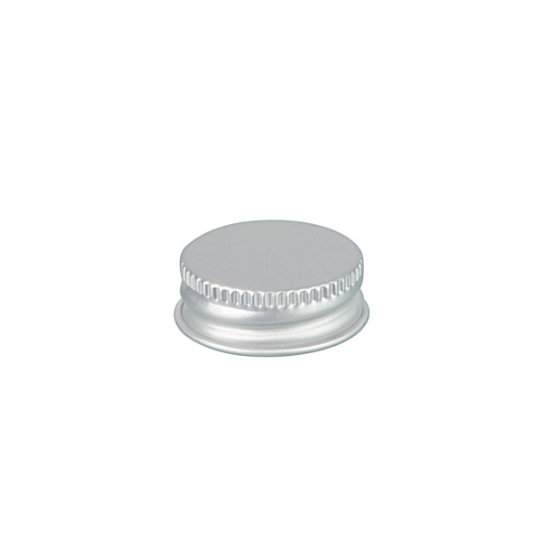 28-400 SILVER THREADS AND KNURLED EDGE TIN PLATE METAL SCREW CAP - PULP AND VINYL LINER