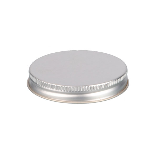63-400 SILVER THREADS AND KNURLED EDGE TIN PLATE METAL SCREW CAP - F217 LINER