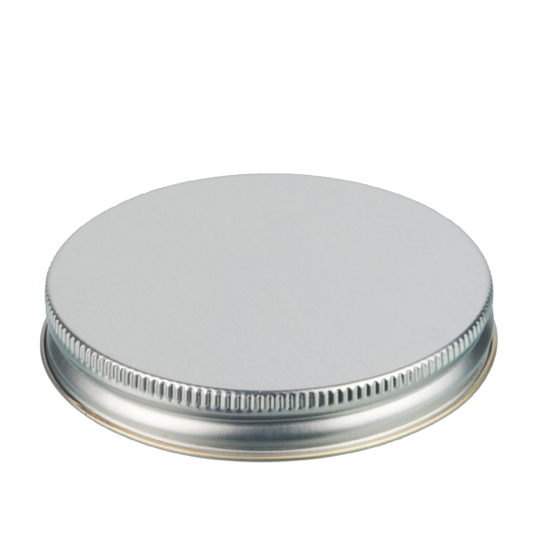 83-400 SILVER THREADS AND KNURLED EDGE TIN PLATE METAL SCREW CAP - F217 LINER