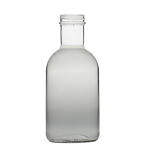 16OZ FLINT GLASS STOUT ROUND WITH 38-405 NECK FINISH