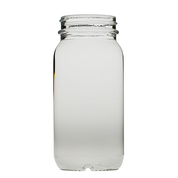 750ML FLINT GLASS JIM HENRY SPIRITS BOTTLE - 70-450 NECK