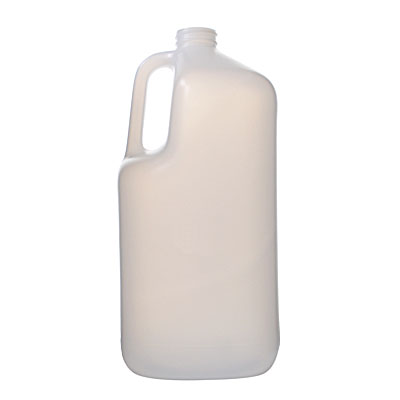1GALLON NATURAL TALL SQUARE PLASTIC JUG - 38-400 NECK