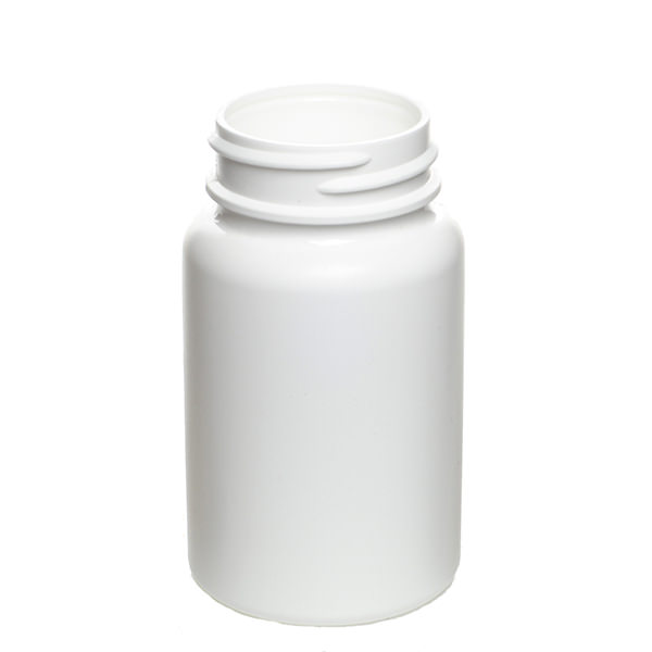 100CC WHITE HDPE WIDE MOUTH S-SERIES ROUND - 38-400