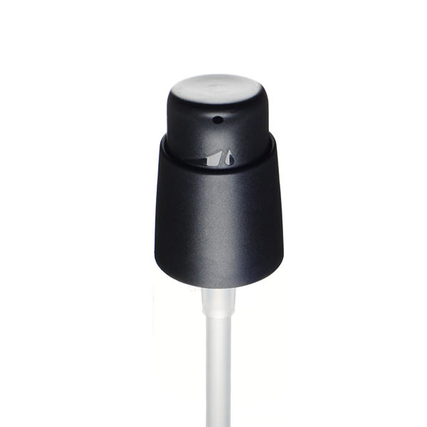 20-410 BLACK SMOOTH TAPERED SIDE ARIA COSMETIC LOW OUTPUT DISPENSER-detail image